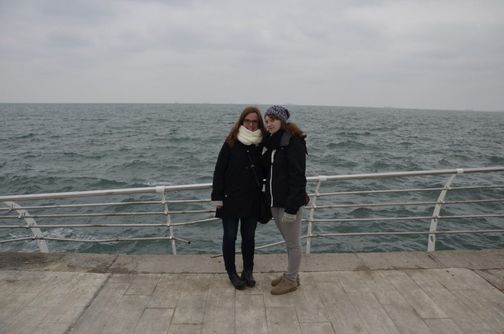 am Meer in Odessa mit Tina