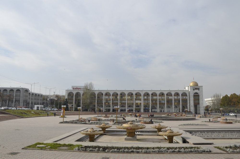 ein wichtiger Platz in Bischkek/ Kirgisistan